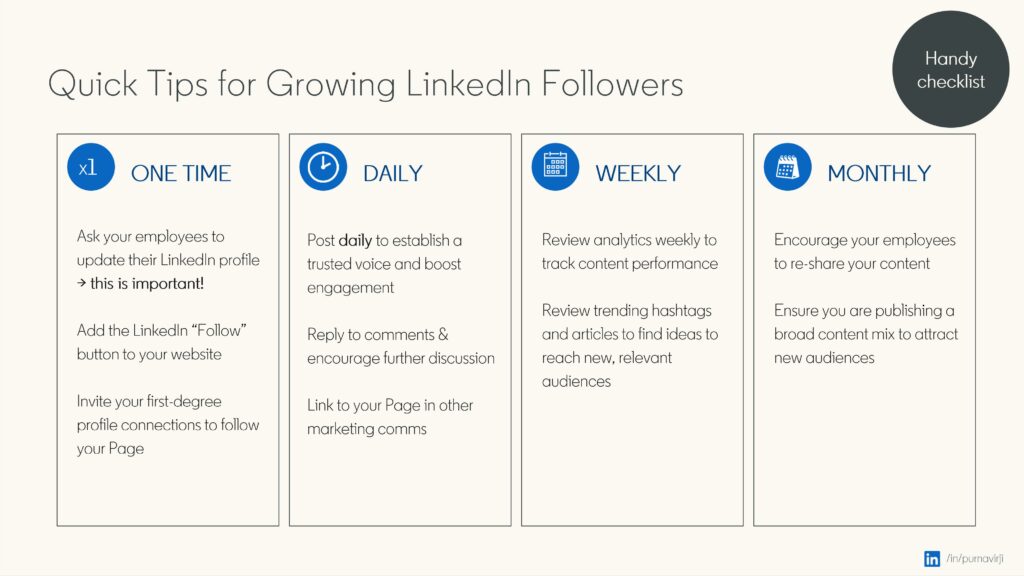 How to grow your organic linkedin followers