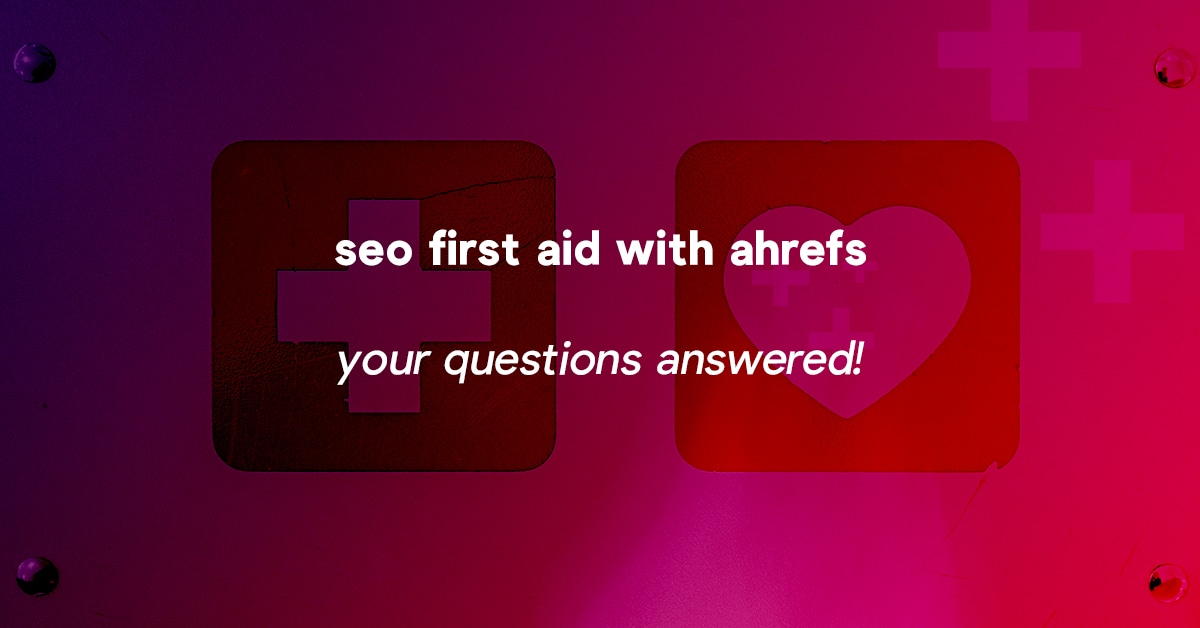 seo with ahrefs